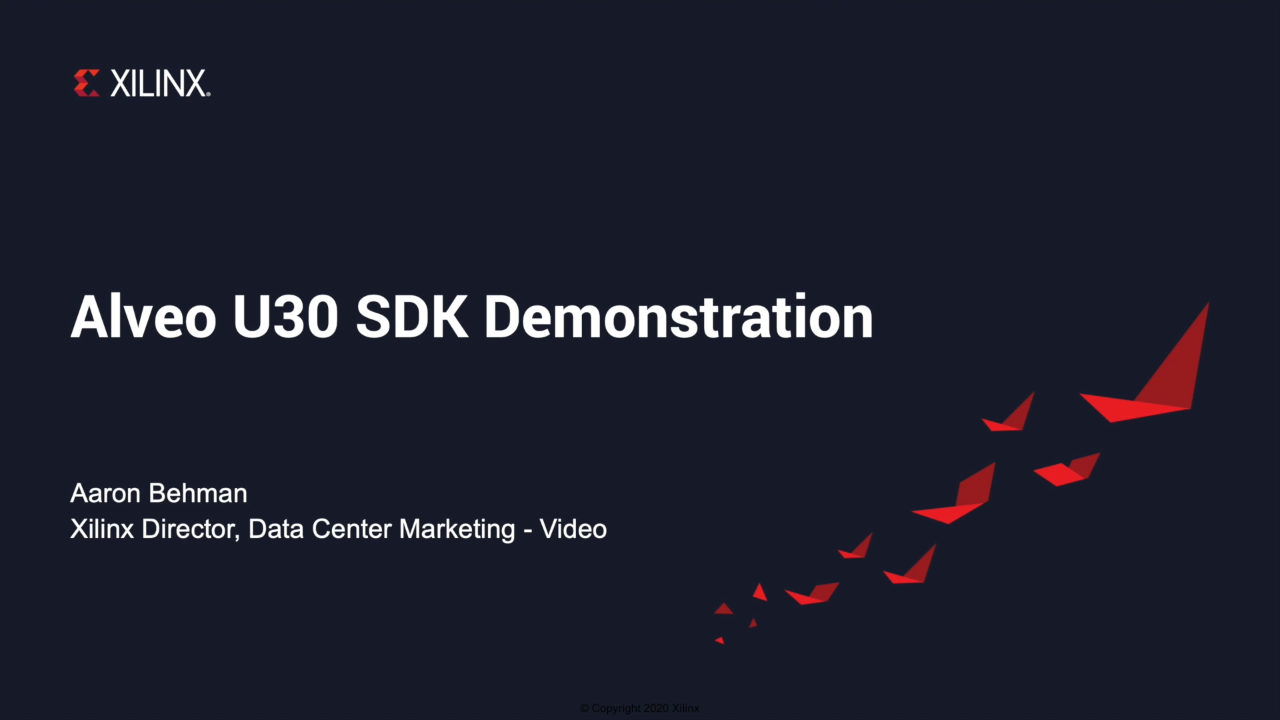 Alveo U30 SDK Quick Start Demo